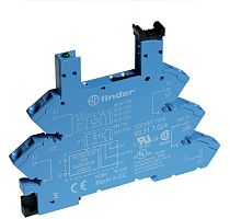 Розетка с безвинт. клеммами (пружинный зажим) для реле 34 серии 240В AC/DC в комплекте пластик. клипса опции: LED FINDER 93510240