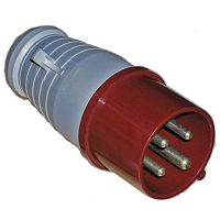 Вилка силовая переносная 014 RUICHI 3Р+Е, 380 В, 16 А, IP44 | код 64222 | Ruichi