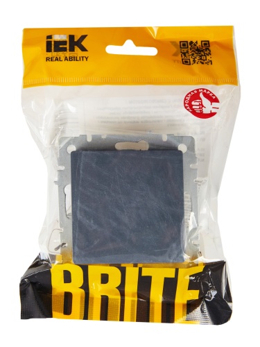 BRITE Выключатель 1-клавишный самовозвратный 10А ВС10-1-4-БрМ маренго | код BR-V14-0-10-K35 | IEK фото 3 BRITE Выключатель 1-клавишный самовозвратный 10А ВС10-1-4-БрМ маренго | код BR-V14-0-10-K35 | IEK фото 3