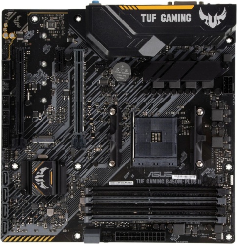 Материнская плата Asus TUF GAMING B450M-PLUS II Soc-AM4 AMD B450 4xDDR4 mATX AC`97 8ch(7.1) GbLAN RAID+DVI+HDMI | код 1498831 | Asus