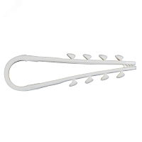 Дюбель-хомут OptiKit CT-D-N-5-10мм-белый(100шт) | код 278339 | КЭАЗ