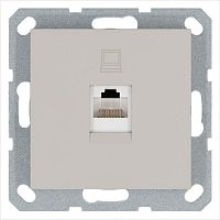 Интернет-розетка RJ45 с накладкой, цвет Тауп | код G6105T | Jasmart