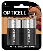 Элемент питания алкалиновый D/LR20 1.5В (блист. 2шт) Basic | код 5051005 | Opticell