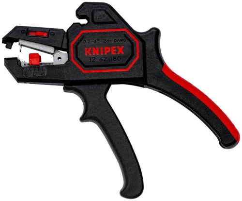 Стриппер автоматический, зачистка 0.2-6мм (AWG 24-10) | код KN-1262180 | KNIPEX
