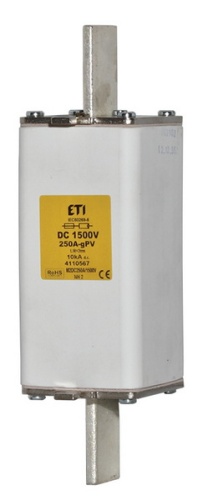 Предохранитель NH-2XL gPV 200A 1500V DC (L/R=2ms) | код 004110566 | ETI