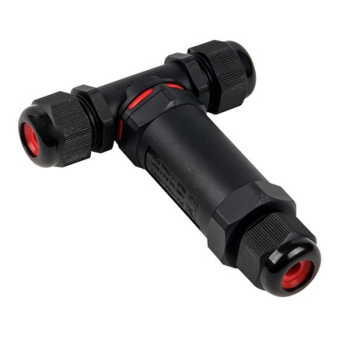 Кабельный коннектор Т-образный (клеммник 5PIN) IP68 FreeTools | код plc-uac-cb5T | EKF фото 2