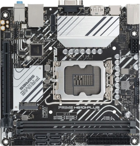 Материнская плата Asus PRIME H610I-PLUS-CSM Soc-1700 Intel H610 2xDDR5 mini-ITX AC`97 8ch(7.1) GbLAN+VGA+HDMI+DP | код 1986463 | Asus