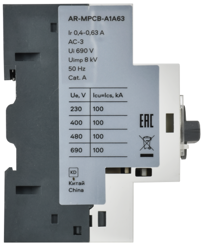 ARMAT Авт. выкл. защиты двигателя A1 GV2P 0,4-0,63А IEK | код AR-MPCB-A1A63 | IEK фото 2 ARMAT Авт. выкл. защиты двигателя A1 GV2P 0,4-0,63А IEK | код AR-MPCB-A1A63 | IEK фото 2