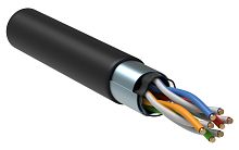 ITK Витая пара F/UTP кат.5E 4х2х24AWG solid LSZH нг(А)-HF черный (305м) | код LC3-C5E04-329 | IEK