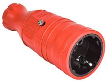 OMEGA Розетка переносная РБп14-1-0м IP20 красная | код OM-KR20-16-20-P1-00-K04 | IEK