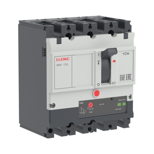 Авт. выкл. YON pro MNX125L 4P 20A 70kA при AC415V расц. TMM | код MNX125L4PTMM0020 | DKC