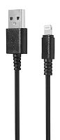 Кабель SunWind USB (m)-Lightning (m) 1.2м черный блистер | код 1392713 | SUNWIND