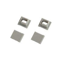 Набор заглушек 0709-3 для профиля 0709 2шт глухие 2шт с отверстием | код Б0062825 | ЭРА