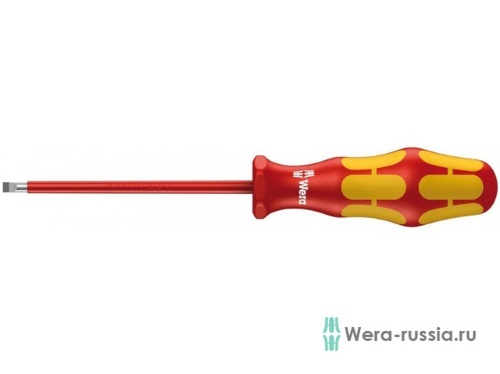 Отвёртка диэлектрическая шлицевая 160 i SL VDE, 0.5 x 3 x 100 мм | код WE-006105 | Wera