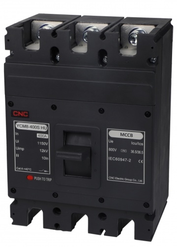 Выключатель в литом корпусе YCM8HU 320S 3P 225A 10kA | код B051183 | CNC