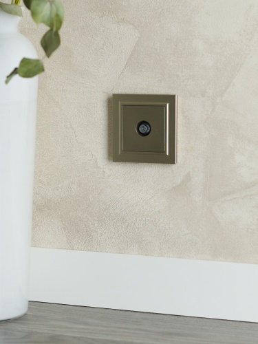 BRITE Розетка TV оконечная РТВ11-0-БрШ шампань | код BR-A10-O-K37 | IEK фото 7