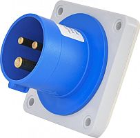 Вилка встраиваемая ERR-1632 IP44 (16A, 230V, 2P+PE) | код 004482108 | ETI