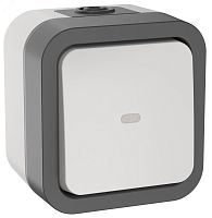 Переключатель одноклавишный с индикацией TORS 10А IP55 белый | код TS-V10-1-10-55-K41 | IEK