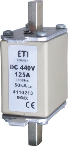 Предохранитель NH-00 125A 440V DC | код 004110213 | ETI