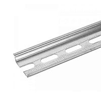 DIN-рейка L-1400 мм перфорированная оцинкованная (0,8 мм) (10 шт/уп) Промрукав | код PR08.25224 | ПРОМРУКАВ