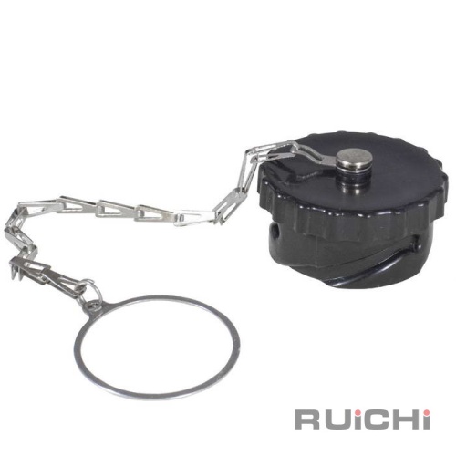 Заглушка кабельной части для быстроразъёмного разъёма RUICHI FQ30, с цепочкой, черная | код 115621 | Ruichi