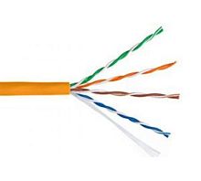 Кабель витая пара СORDLINE U/UTP 4 пары 5e Сu 24AWG(0,51мм) вн.LSZH орн.305м | код УТ-00000440 | Cordline