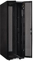 ITK Шкаф серверный 19" LINEA S 33U 800х1000мм передняя двухстворчатая перфорированная дверь, задняя перфорированная черный (комплект 3 коробки - часть 1 из 3) | код LS05-33U81-2PP-1 | IEK