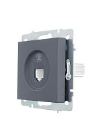 Розетка телефонная СП Vesna евро стандарт механизм графит LEZARD 742-3488-137
