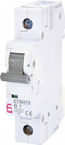Авт. выключатель ETIMAT 6 1p B 1А (6 kA) | код 002111509 | ETI