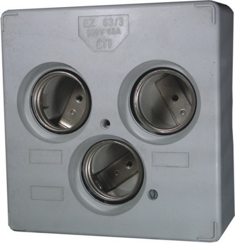 Держатель предохранителя EZN 25/3 DELTA 3p (DII, Е27) | код 002322036 | ETI