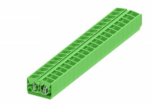 254356 Клемма TB 2-2 проходная промежут. фронт. подключение, сеч. 2.5мм2, зел., шт | код 254356 | SUPU