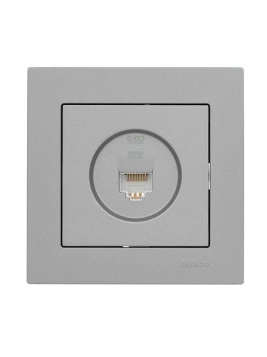 Розетка компьютерная 1-м СП Vesna механизм платина LEZARD 742-3588-140 фото 3