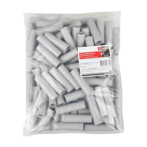 Муфта соединительная для трубы (16 мм) (100 шт)-Plast | код ms-t-16 | EKF фото 5 Муфта соединительная для трубы (16 мм) (100 шт)-Plast | код ms-t-16 | EKF фото 5