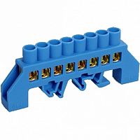Шина PE земля в комб DIN-изол Стойка ШНИ-8х12-8-КС-Ж | код. YNN10-812-8DP-K05 | IEK