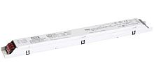 Источник питания AC-DC, 55Вт, вход 180…295В AC, 47…63Гц/254…420В DC, ККМ, выход в режиме пост. мощности 27…56В/980…1600мА, изоляция 3750В AC, в кожухе 320х30х21, -25…+80С (корпус), димминг по DALI | код LDC-55DA | MeanWell