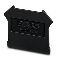 Концевая крышка D-UK 4/10 BK | код 3073911 | PHOENIX CONTACT