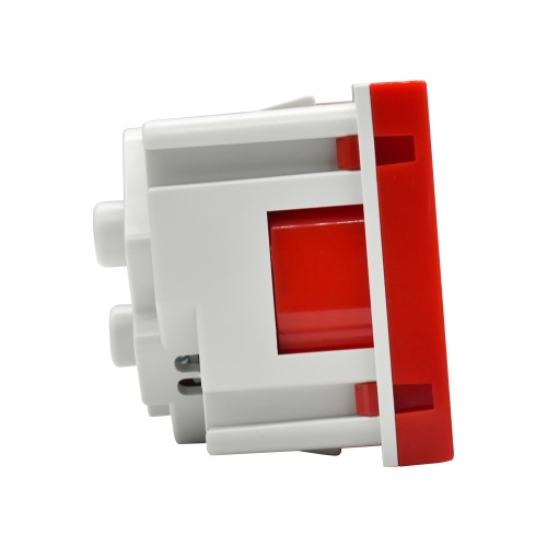 PRIMER РКС-20-32-П-45 Розетка 45град з/к з/ш в/з красн. IEK | код PR-KK40D-RSZH-2-2-45-K04 | IEK фото 2