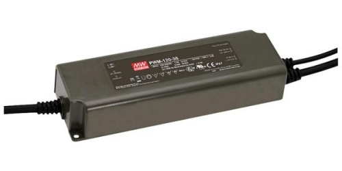 Источник питания AC-DC, 120Вт, ККМ, IP67, вход 90…305В AC, 47…63Гц, выход 12В/10А, изоляция 3750В AC, в кожухе 191х63х37.5мм, -40…+70С, димминг 0-10В, ШИМ, выход: стабилизированное напряжение с ШИМ | код PWM-120-12 | MeanWell