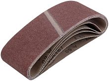 Ленты шлифовальные бесконечные, водостойкие, на тканевой основе, 5 шт, 75х533 мм Р 60 | код 39693 | FIT