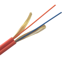 ВО кабель внутренний, ZIP cord, LSZH, 2 волокна, MM OM4, пурпурный | код LAN-OFC-ZI2-M4-LS | LANMASTER