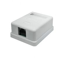 Компьютерная розетка 8P8C (RJ-45), UTP, Cat.5e, 1 порт | код 10-0307 | SUPRLAN