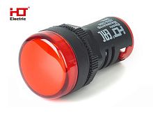 Лампа AD16-22DS(LED)матрица d22мм красный 230В IP40 HLT | код 085-06-24| HLT