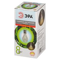 Светильник уличный Груша сталь на солнечной батарее 7,5x7,5x15 см 1 LED ERASF23-27 ЭРА | код Б0062374 | ЭРА