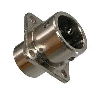 Разъём быстроразъёмный RUICHI XS12-3 (Zn) panel plug, 3-х контактый | код 106597 | Ruichi
