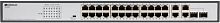 Коммутатор Origo OS2228P/370W OS2228P/370W/A1A (L2) 28x1Гбит/с 2xКомбо(1000BASE-T/SFP) 2SFP 24PoE+ 370W неуправляемый | код 2020697 | ORIGO