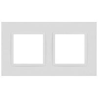 Рамка 2-м Elegance 14-5012-01М Classic для розеток и выключателей матов. бел. Эра Б0065824