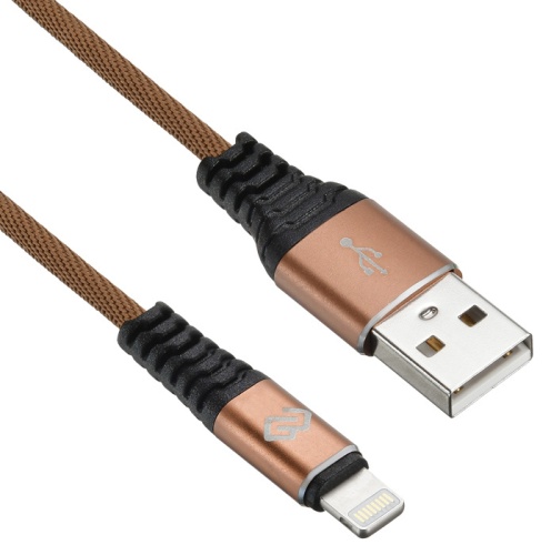 Кабель Digma LIGHT-0.15M-BR USB (m)-Lightning (m) 0.15м коричневый | код 1080248 | DIGMA