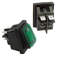 Клавишный переключатель RUICHI SB092, IP65, ON-OFF, 22x30 мм | код 100084 | Ruichi