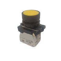 Кнопка КМЕ4501м-желтый-0но+1нз-цилиндр-IP54-КЭАЗ | код 354375 | КЭАЗ