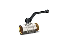 Кран шаровой 11б27п1 Ду25 Ру40 (1') ВН белая ручка рычаг | код LD Pride 47.25.В-Н.Р (white) | LD Pride